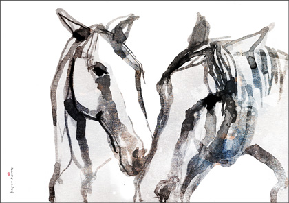 One dwa - plakat, Paper Horses